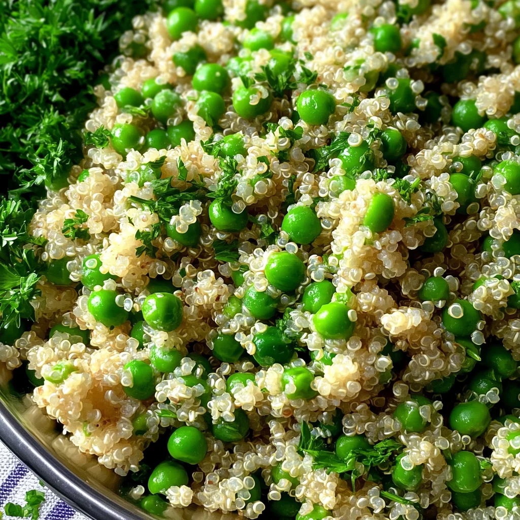 Green Pea and Parmesan Quinoa