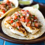 Grilled Fish Tacos with Spicy Mayo & Pico de Gallo