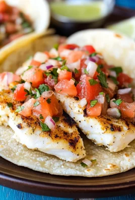 Grilled Fish Tacos with Spicy Mayo & Pico de Gallo