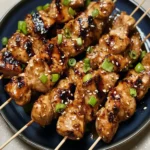 Honey Garlic Asian Chicken Kabobs