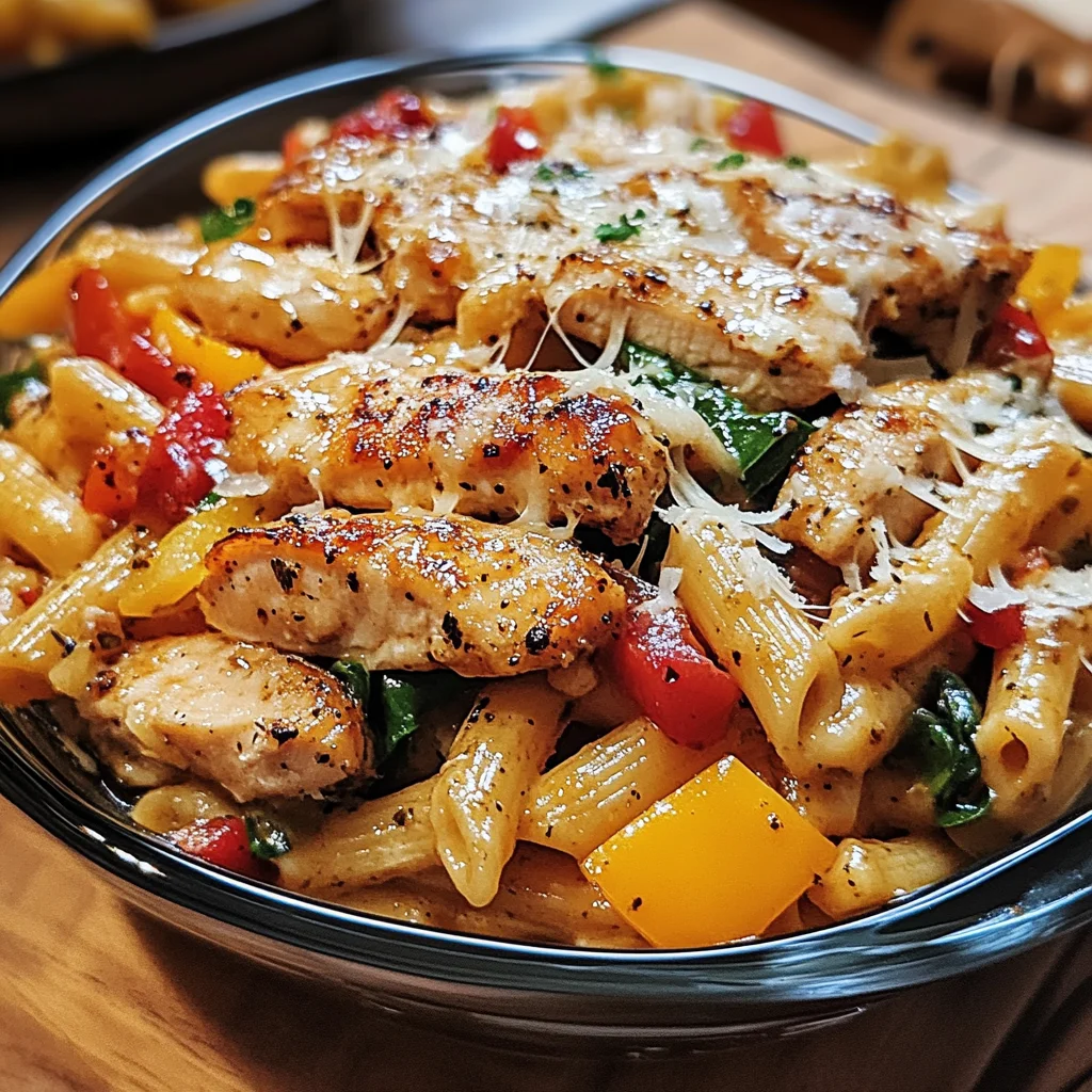 Honey Pepper Chicken Panini Pasta