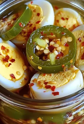Hot & Spicy Garlic Pickled Eggs Recipe
