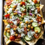 Loaded Vegetarian Greek Pita Nachos