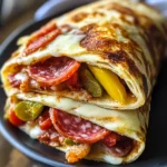 Low-Carb Italian Sub Wrap (Tortilla Melt Style)