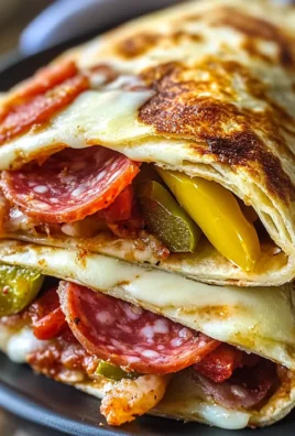 Low-Carb Italian Sub Wrap (Tortilla Melt Style)