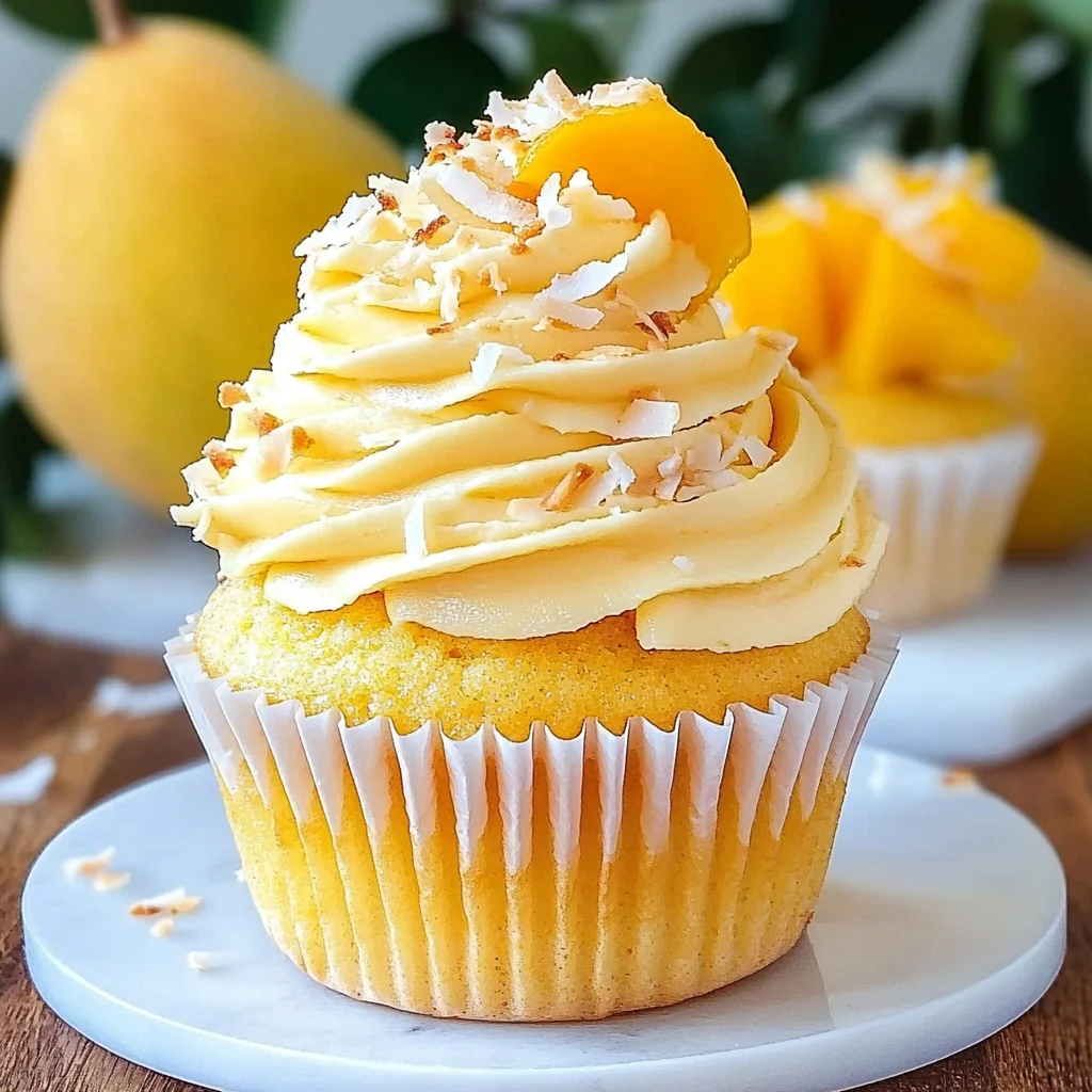 Mango Tango Summer Cupcakes