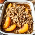 Peach Crisp with Canned Peaches