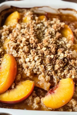 Peach Crisp with Canned Peaches