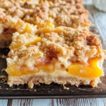 Peaches and Cream Crumble Bars