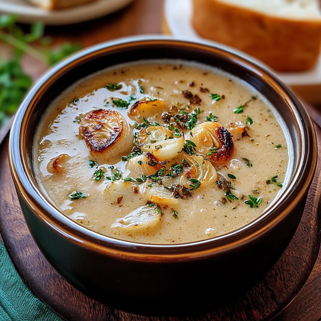 Rustic Country French Garlic Soup