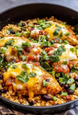 Salsa Chicken and Cauliflower Rice Skillet