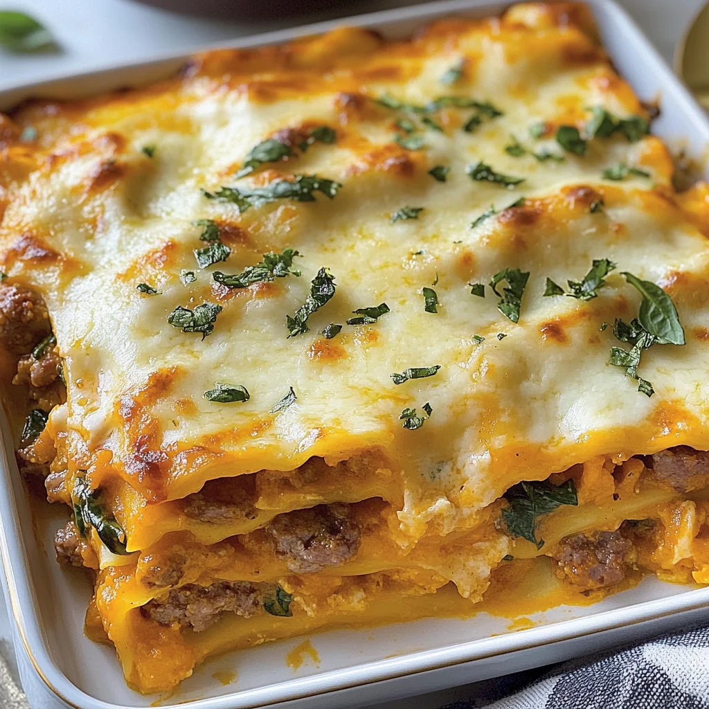 Sausage and Pumpkin Lasagna Recipe