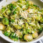Sautéed Shredded Brussels Sprouts with Parmesan