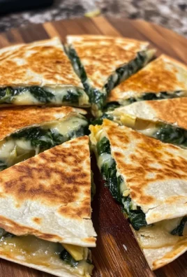 Savory Spinach Artichoke Quesadillas