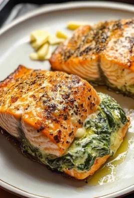 Spinach Stuffed Salmon
