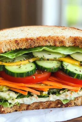 Veggie Sandwich with Herbed Cream Cheese