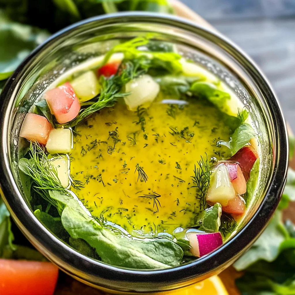 Zesty Lemon Dill Vinaigrette for Flavorful Salads