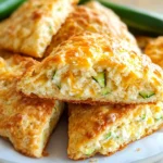Zucchini Cheddar Cottage Cheese Scones
