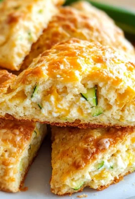 Zucchini Cheddar Cottage Cheese Scones