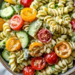 creamy avocado ranch pasta salad