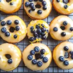 Baked Lemon Blueberry Doughnuts