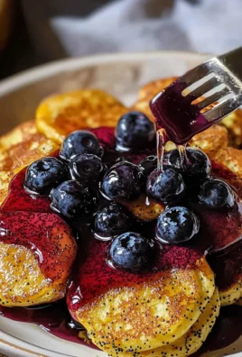 Blueberry Lemon Poppy Mini Pancakes