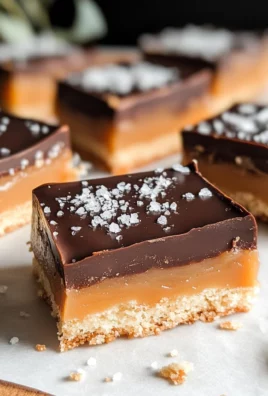 Bourbon Salted Caramel Shortbread Bars