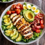 Grilled Chicken Cobb Salad with Honey Dijon {Paleo, Whole30 Option}