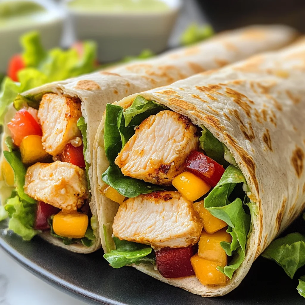 Honey Mustard Chicken Wraps