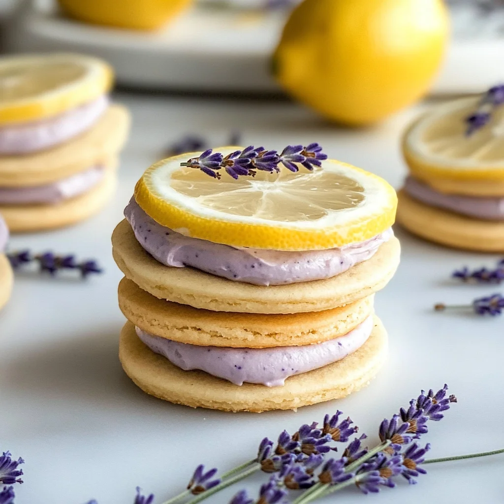 Lemon Lavender Sandwich Cookies Recipe