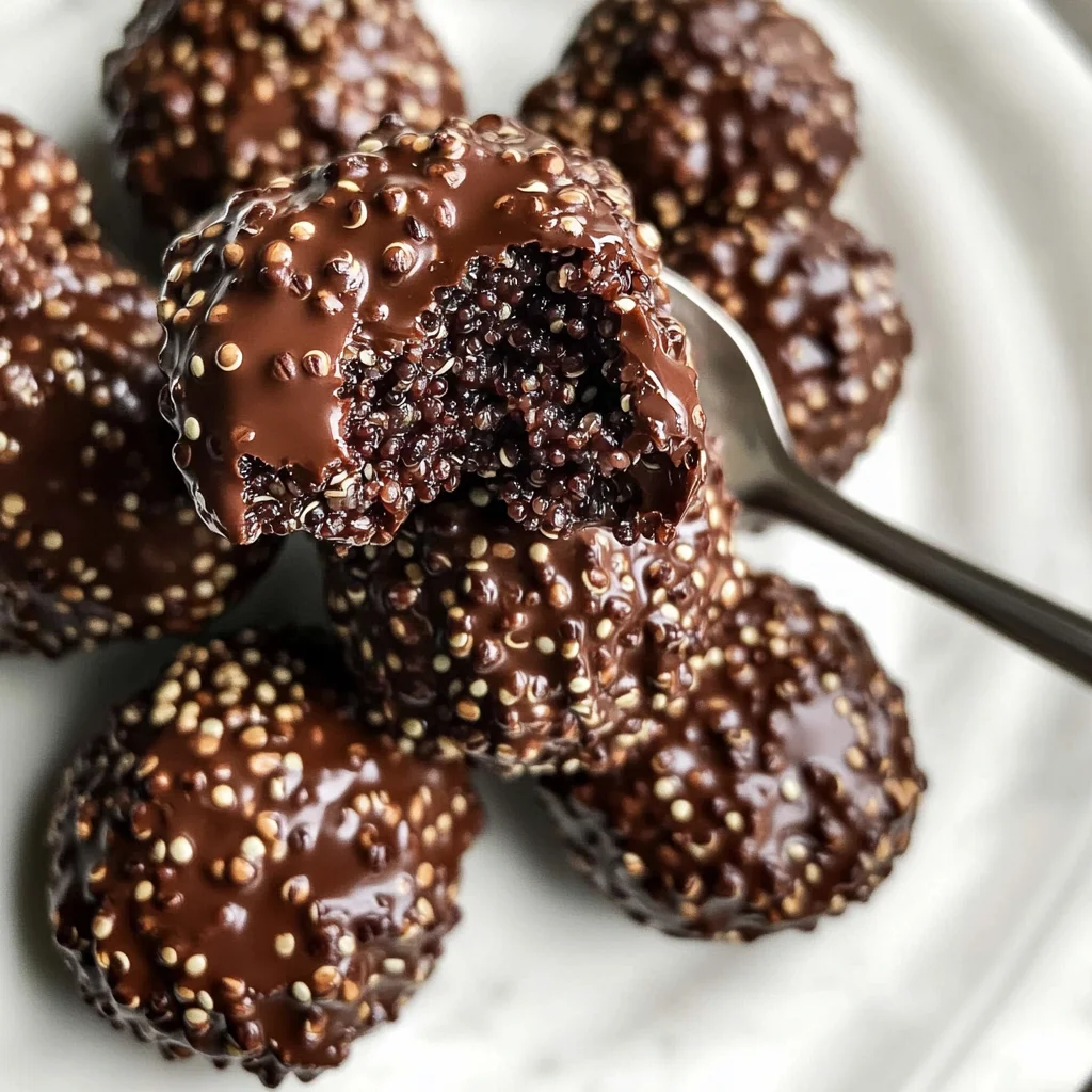 No-Bake Fudgy Quinoa-Chia Bites