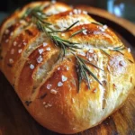 No-Knead Rosemary Sea Salt Bread – So Easy!