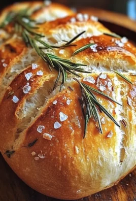 No-Knead Rosemary Sea Salt Bread – So Easy!