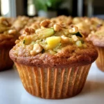 Pineapple Walnut Zucchini Muffins