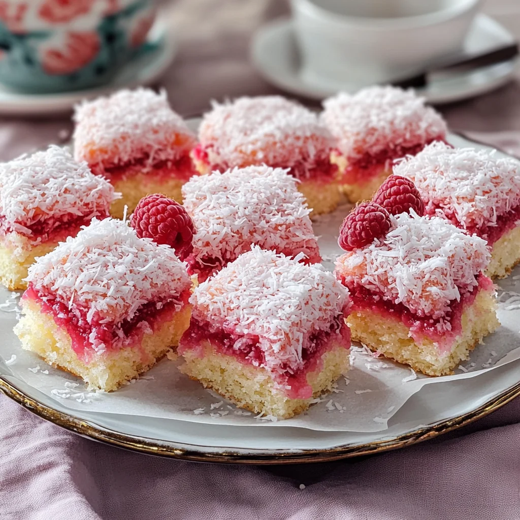 Raspberry Lamingtons