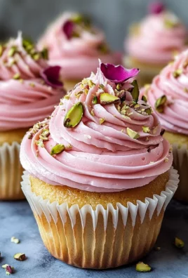 Rose and Pistachio Cupcakes: A Floral Delight