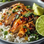 Spicy Maple Chicken & Coconut Rice