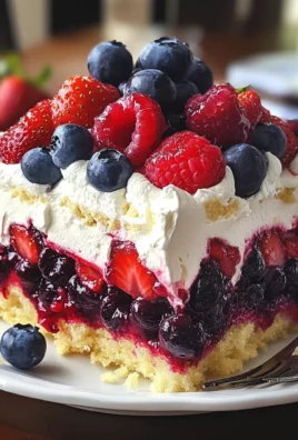 Summer Berry Poke Cake