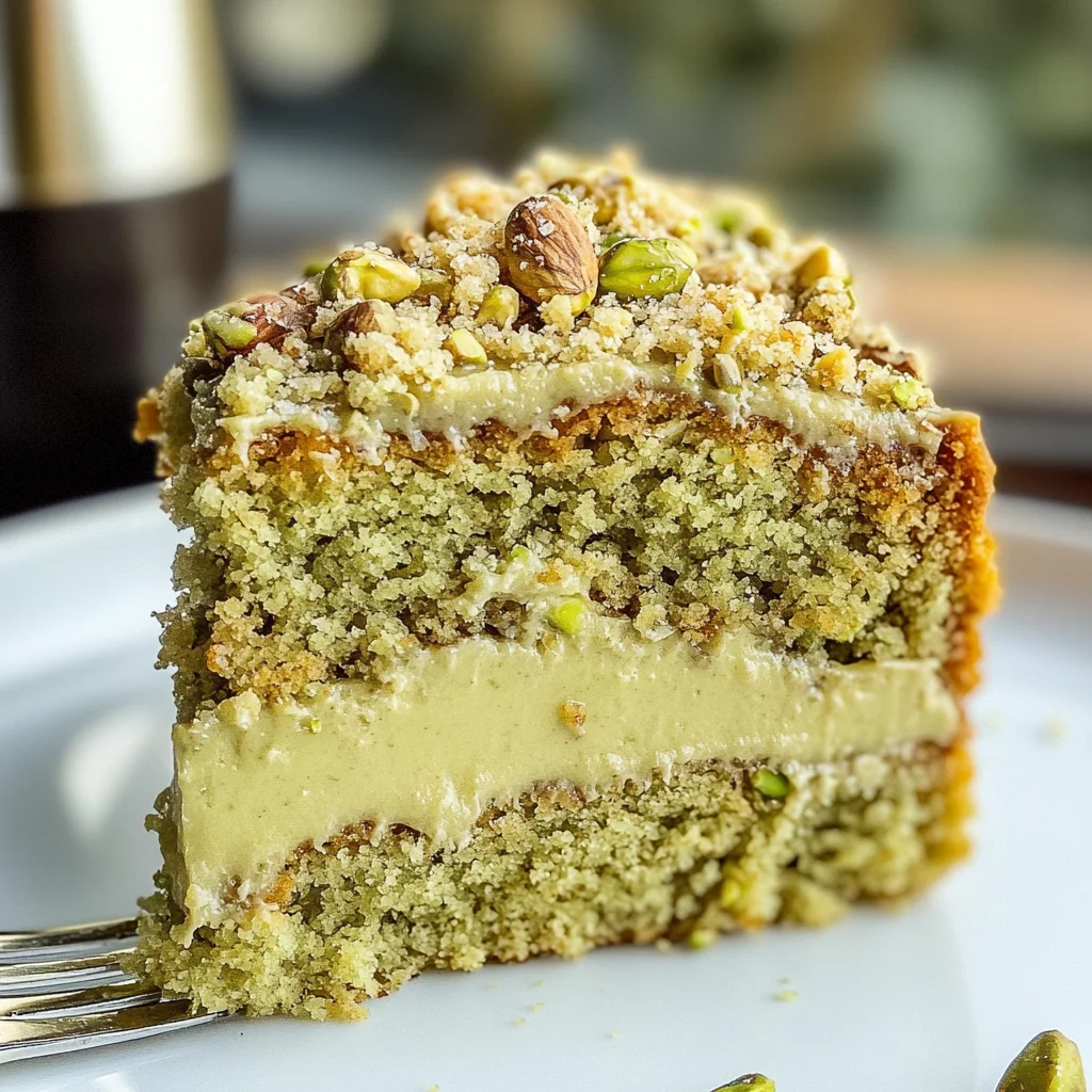 Vegan Pistachio Coffee Cake